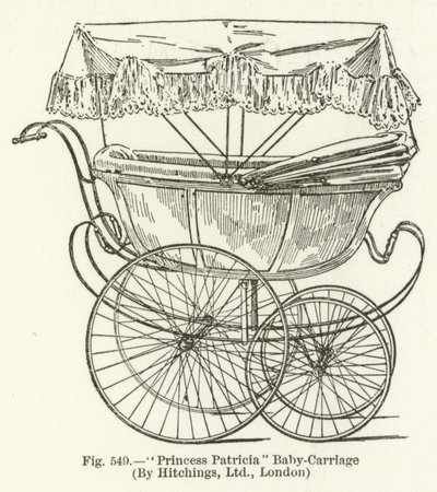 Prinsessan Patricia Baby-Carriage, av Hitchings, London av English School