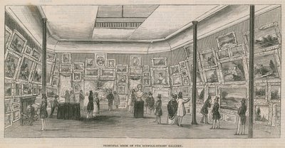 Huvudrummet i Suffolk Street Gallery av English School