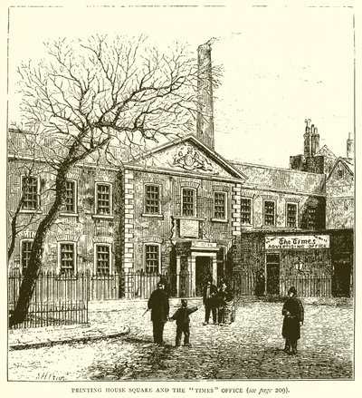Printing House Square och Times Office av English School