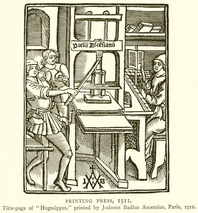 Tryckpress, 1511 av English School