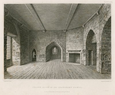 Fängelserummet i Beauchamp Tower av English School