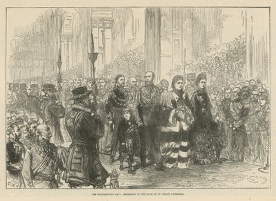 Procession i långhuset i St Pauls Cathedral av English School