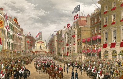 Processioner på Temple Bar av English School