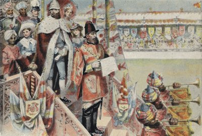Proklamation av drottning Victoria som kejsarinna av Indien av English School