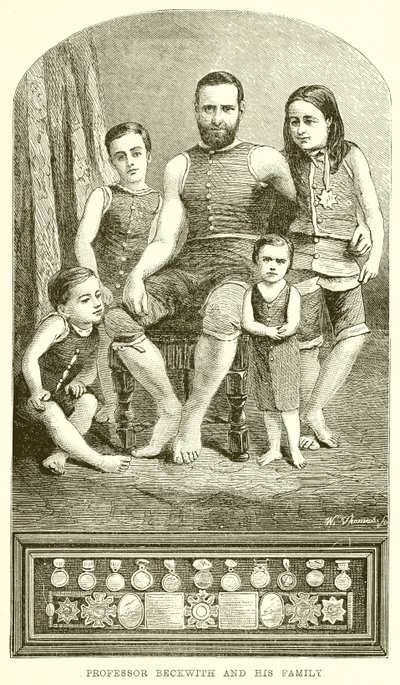 Professor Beckwith och hans familj av English School