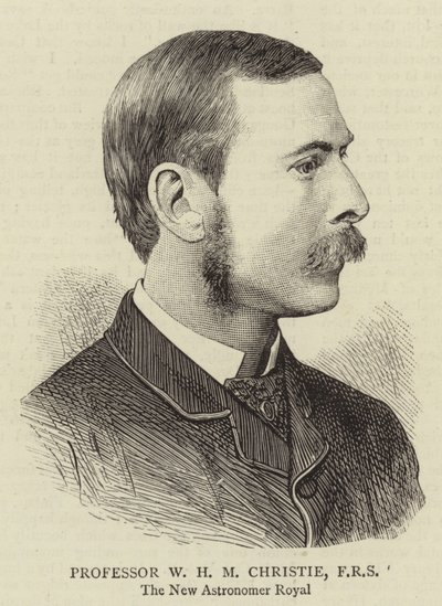 Professor W H M Christie, FRS (gravyr) av English School