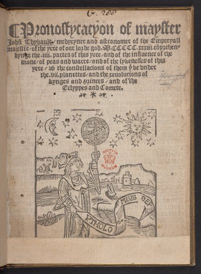 Pronostycacyon av borgmästaren John Thybault av English School