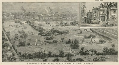 Föreslagen ny park för Vauxhall och Lambeth av English School