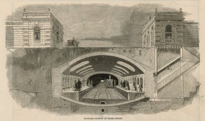 Föreslagen station vid Baker Street av English School