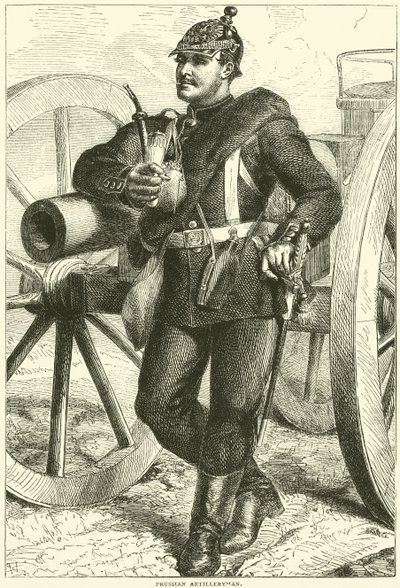 Preussisk artillerist, oktober 1870 av English School