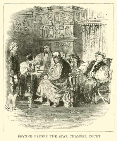Prynne inför Star Chamber Court av English School