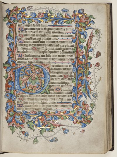 Psaltare med Sarum-brukskalender, ca 1425-75 (bläck, färg & guld på veläng) av English School