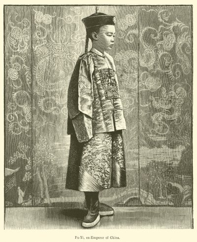 Pu-Yi, ex-kejsare av Kina (gravyr) av English School