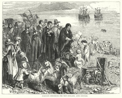 Puritaner på väg till New England av English School