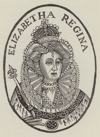 Drottning Elizabeth I (gravyr) av English School