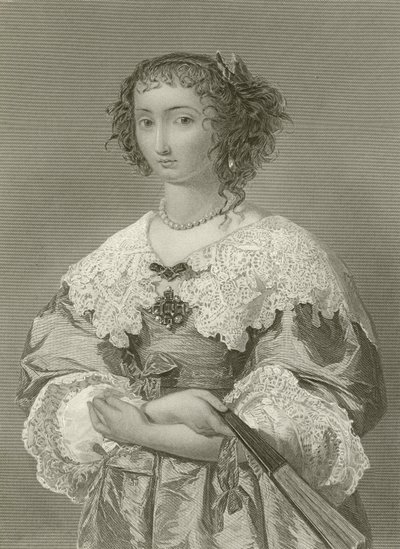 Drottning Henrietta Maria, drottning av kung Karl I av English School