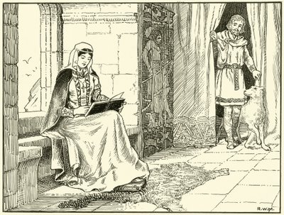 Queen Margaret (bläck på papper) av English School