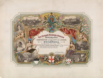 Queen Victorias Diamond Jubilee, mottagningsbal av Corporation of City of London av English School