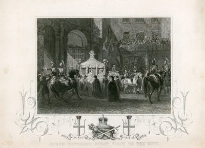 Drottning Victorias första besök i City of London, 9 november 1837 av English School