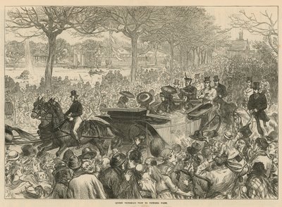 Drottning Victorias besök i Victoria Park av English School