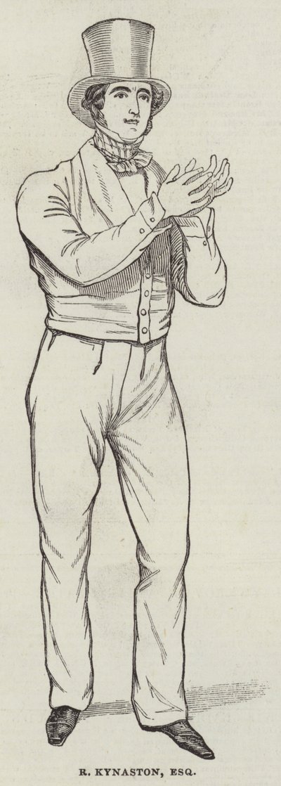 R Kynaston, Esquire (gravyr) av English School