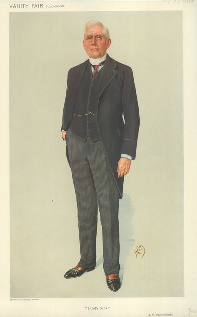 R V Vassar-Smith, Lloyds Bank, 20 juli 1910, tecknad serie Vanity Fair av English School