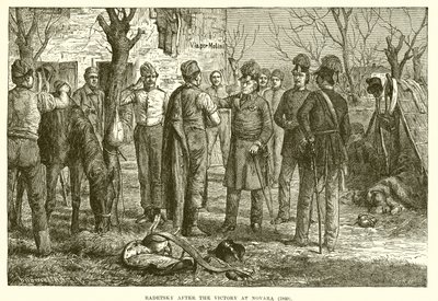 Radetsky efter segern vid Novara (1849) av English School