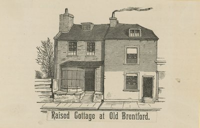 Upphöjd stuga vid gamla Brentford av English School