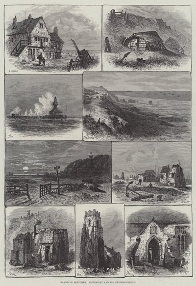 Rambling Sketches, Lowestoft and its Neighborhood (gravyr) av English School