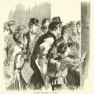 Läste nyheterna i Berlin, november 1870 av English School