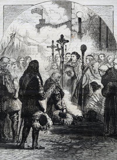 Mottagning av James II i Dublin, publicerad i 