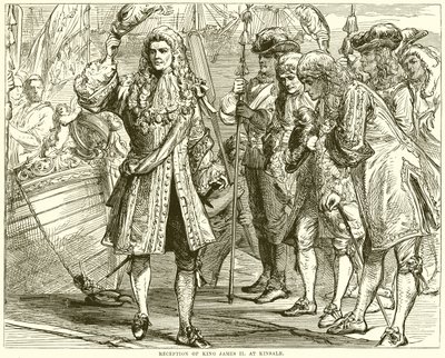 Mottagning av kung James II på Kinsale av English School