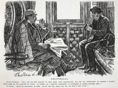 Reciprocal, illustration från Punch av English School