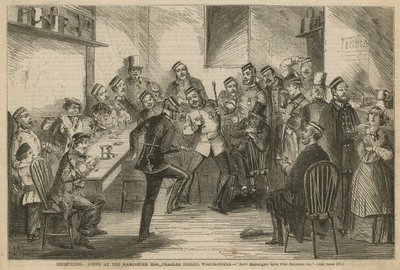 Rekrytering: Scen på Hampshire Hog, Charles Street, Westminster av English School