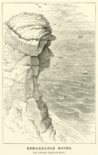 Remarkable Rocks, Knight Templar Rock (gravyr) av English School