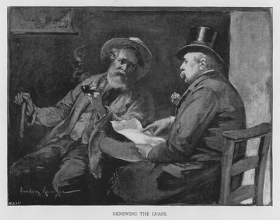 Verlängerung des Mietvertrags (Gravur) von English School