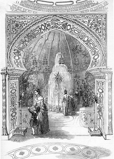 Återöppning av Colosseum, Regents Park: The Conservatory, 1845 av English School
