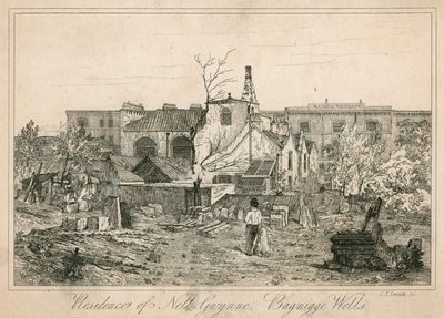 Bostad för Nell Gwynne, Bagnigge Wells, London av English School