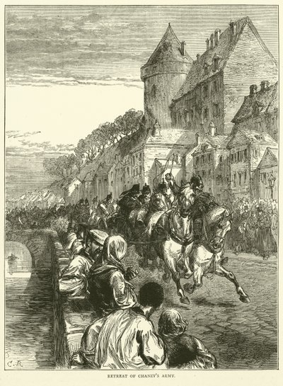 Chanzys armés reträtt, januari 1871 av English School