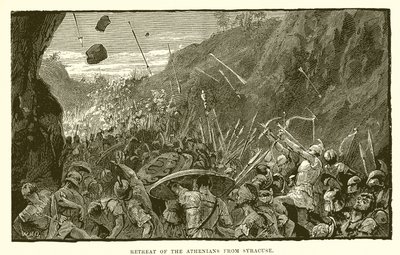 Atenarnas reträtt från Syrakusa av English School