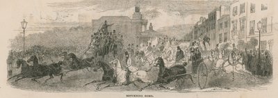 Återvänder hem efter Epsom: Kennington Turnpike av English School