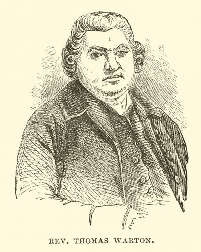 Rev Thomas Warton (gravyr) av English School