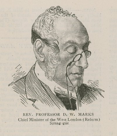 Pastor professor DW Marks, chefsminister för West London (reform) synagogan av English School