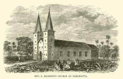 Reverend S Marsdens Church St Parramatta av English School
