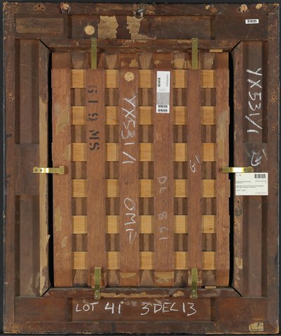 Baksidan av porträtt av drottning Elizabeth I, ca 1580 (olja på panel) (se även 4073484 och 4073485) av English School