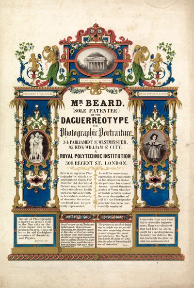 Richard Beards fotografiska porträttstudio, öppnade i London den 23 mars 1841 av English School