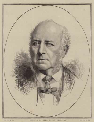 Richard Bethell, Baron Westbury (gravyr) av English School