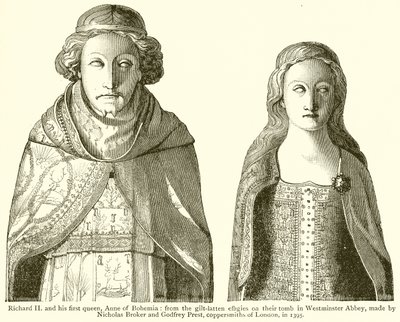 Richard II och hans första drottning, Anne av Böhmen av English School