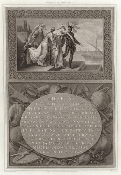 Richard I lämnar Cypern av English School