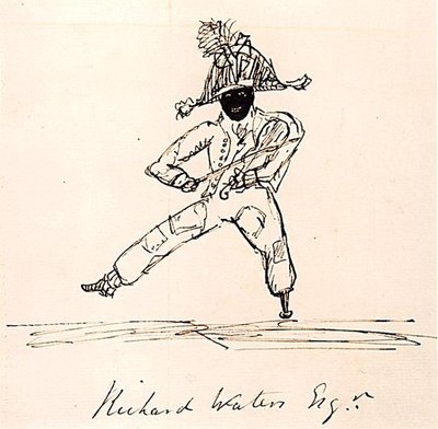 Richard Waters Esq., ca 1815 (penna och bläck på papper) av English School